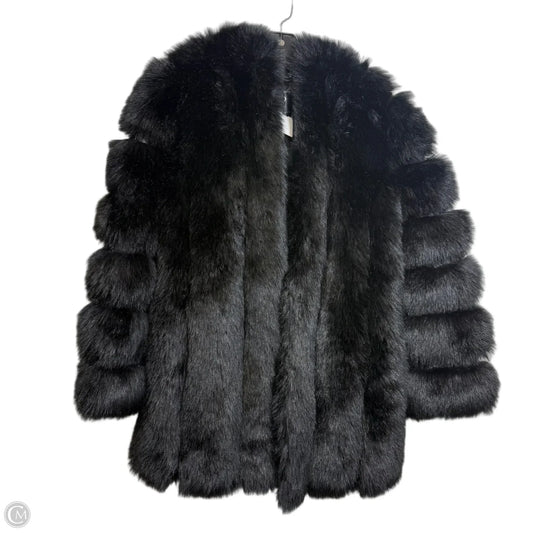 Coat Faux Fur & Sherpa By Clothes Mentor In Black, Size: Xxl