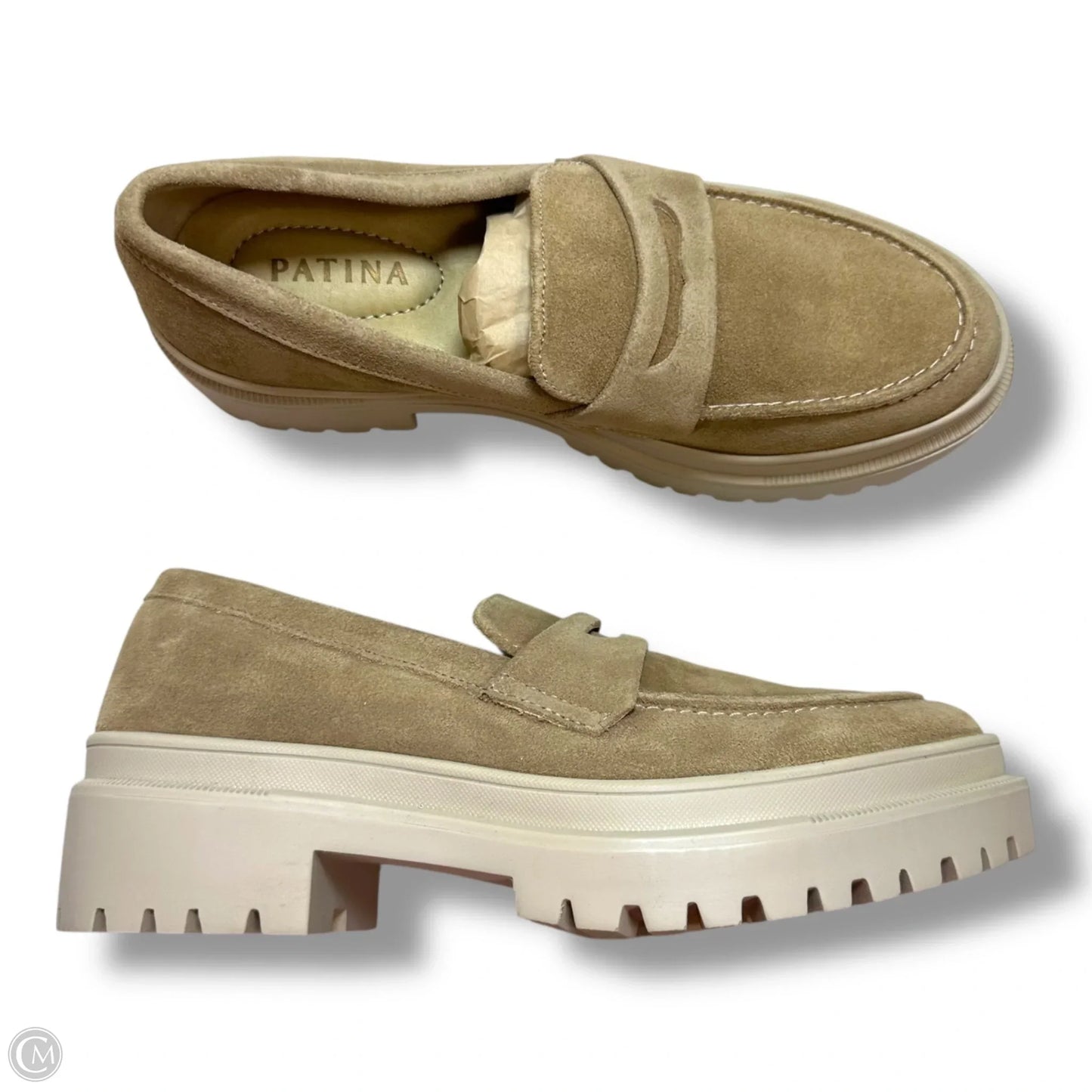 Leather Shoes loafers By PATINA In Tan, Size: 9.5