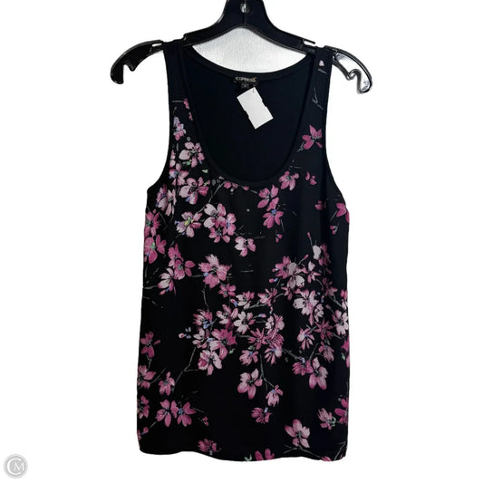 Top Sleeveless By Express In Floral Print, Size: S