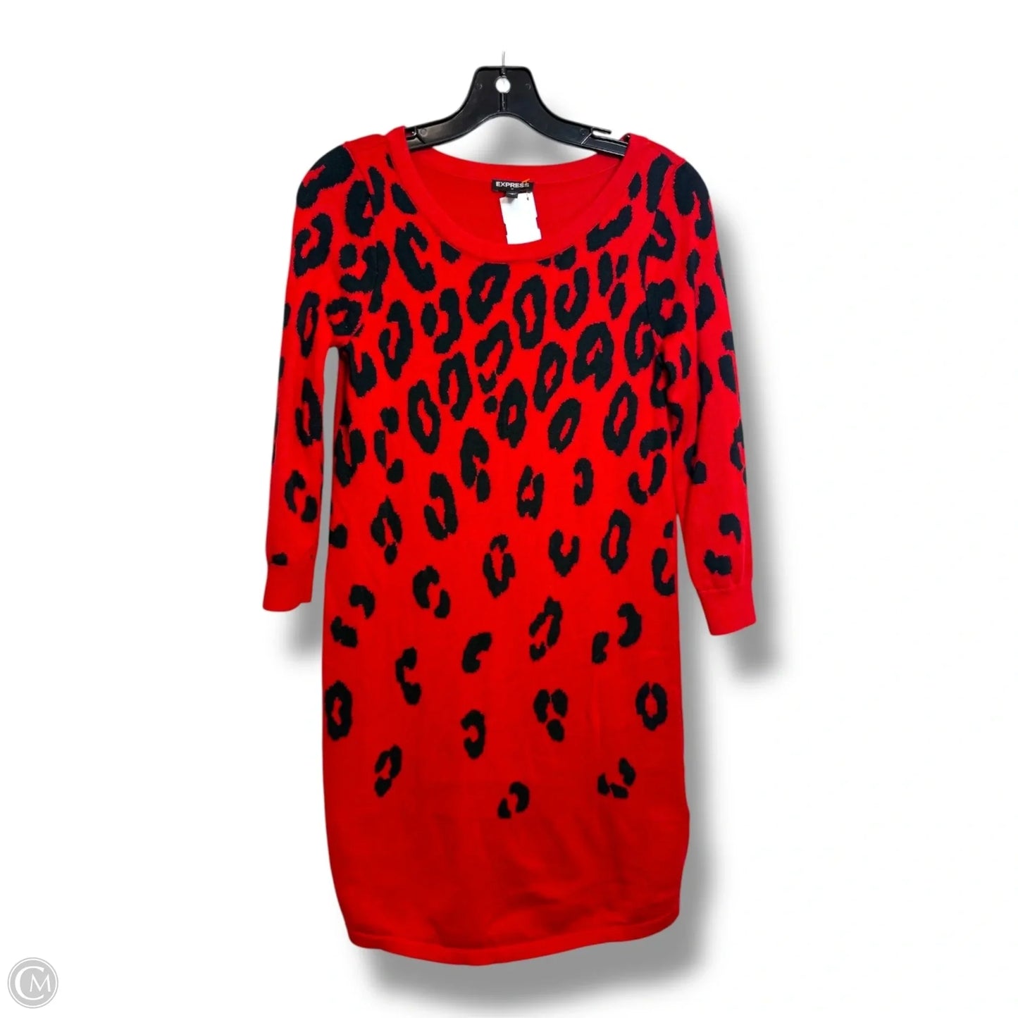 Dress Casual Short By Express In Red, Size: S