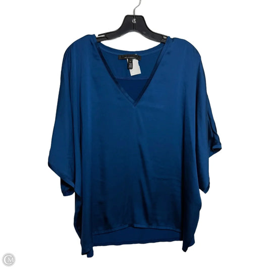 Top Short Sleeve By White House Black Market In Blue, Size: Xl