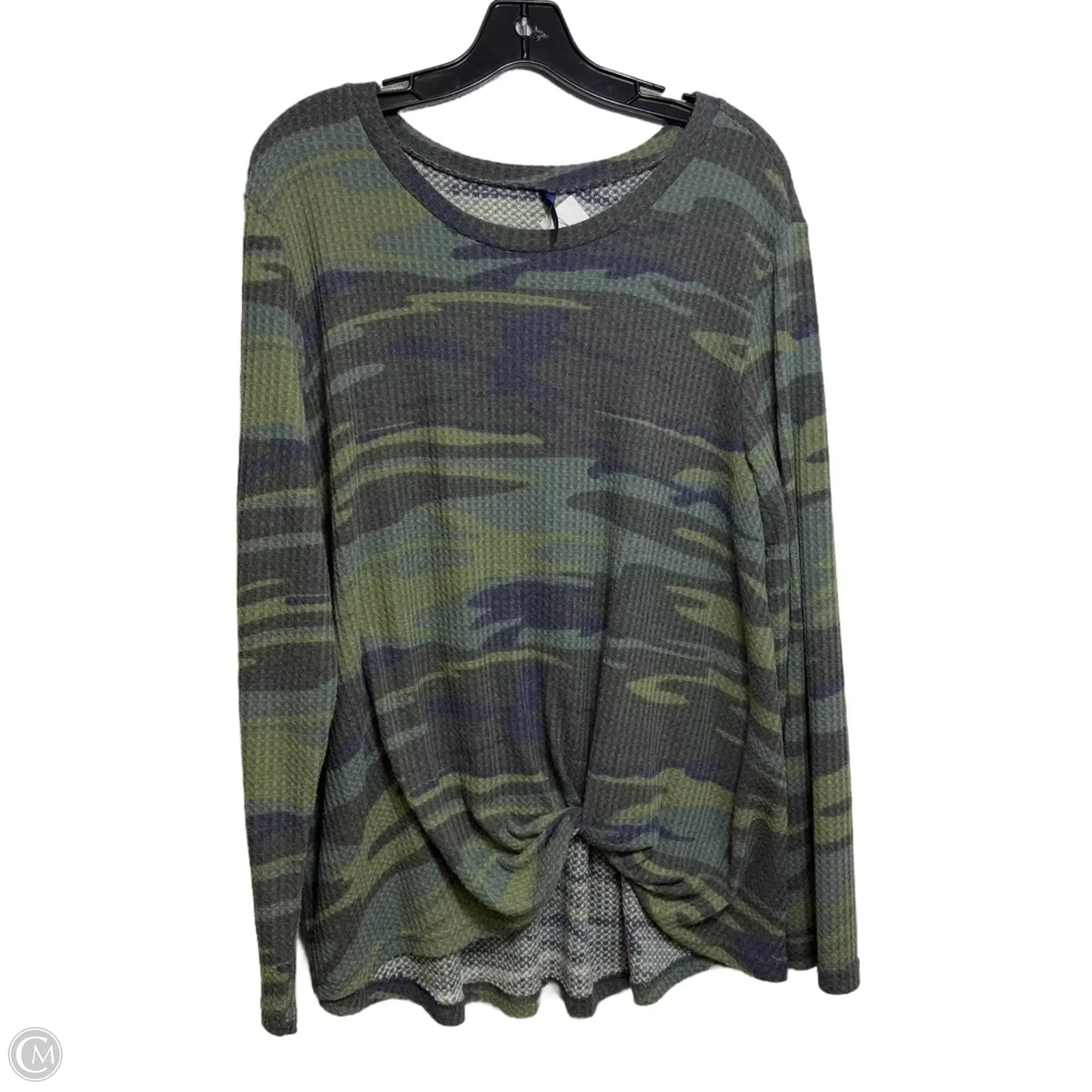 Top Long Sleeve By Clothes Mentor In Green, Size: 2x