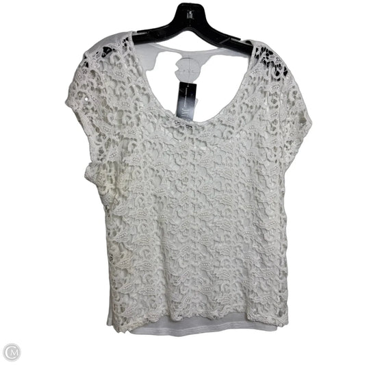 Top Sleeveless By Inc In White, Size: L