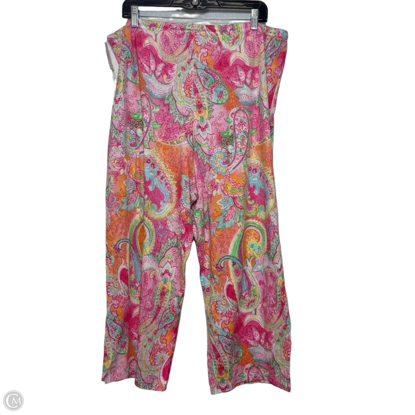 Pajamas 2pc By Lauren By Ralph Lauren In Paisley Print, Size: Xl