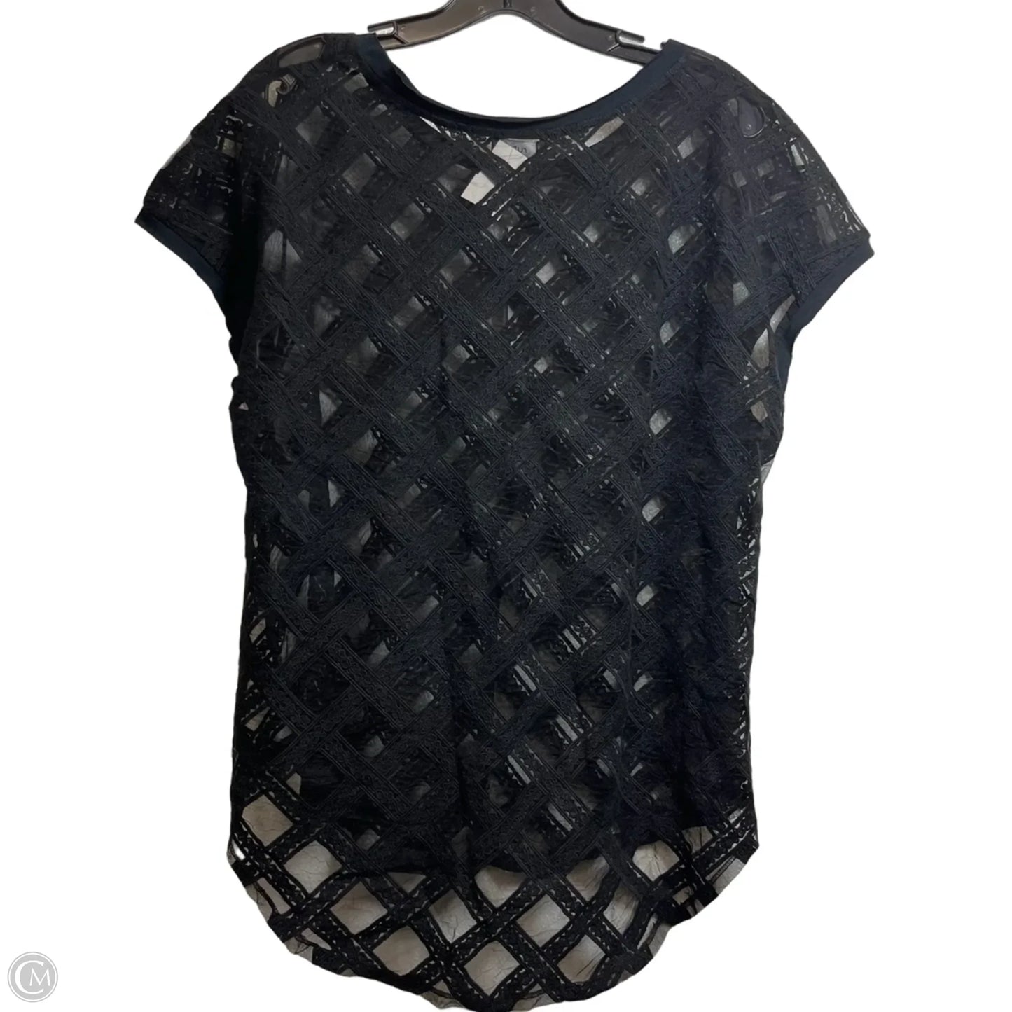 Top Short Sleeve By RUTI In Black, Size: S