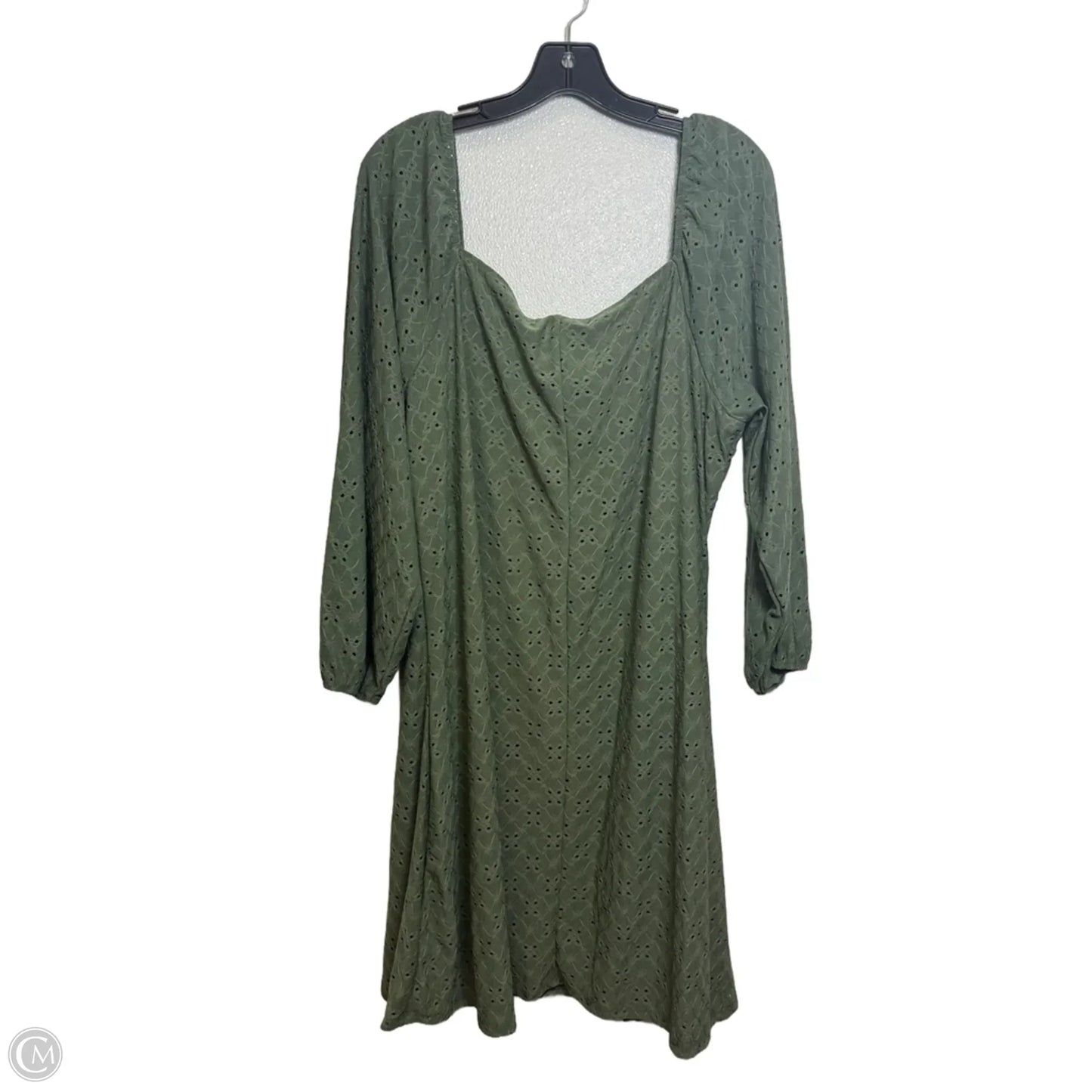 Dress Casual Midi By Vibe In Green, Size: 1x