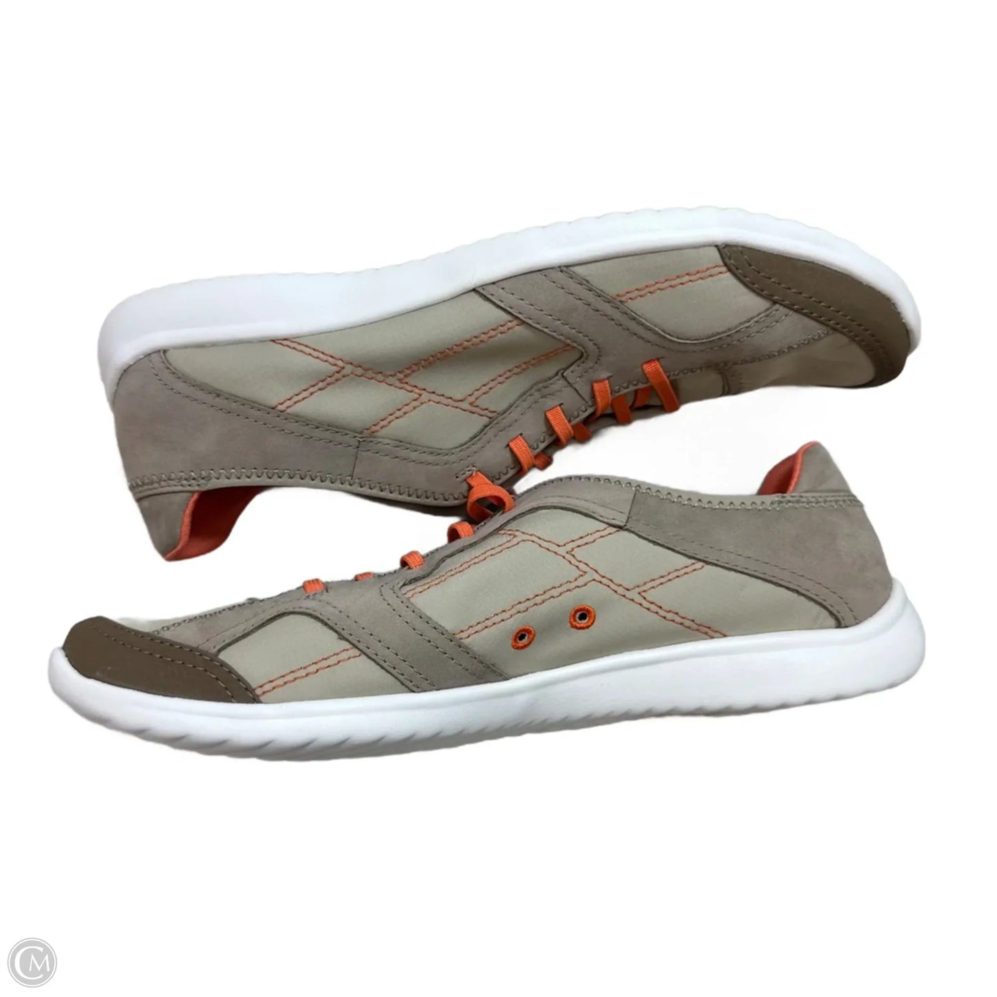 Shoes Sneakers By Clarks In Brown, Size: 8.5