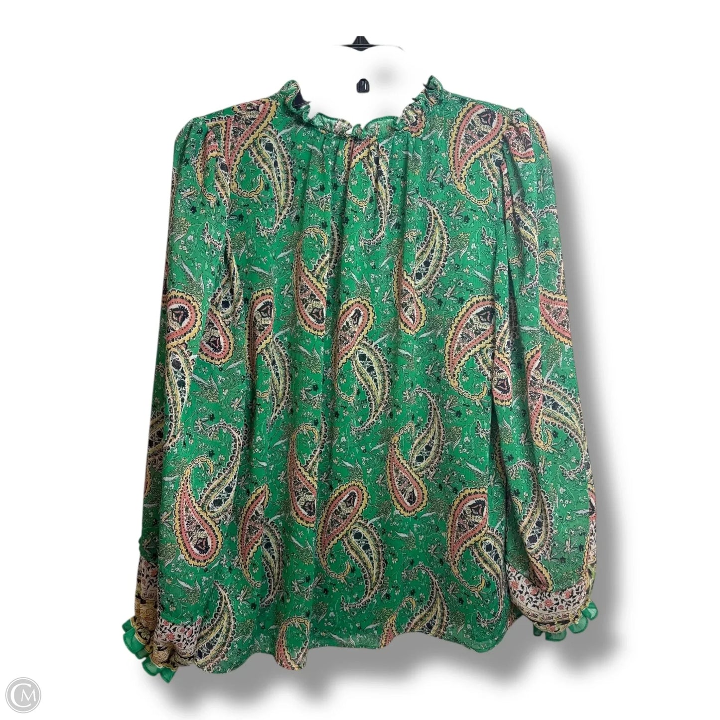 Top Long Sleeve By Rachel Zoe In Paisley Print, Size: L