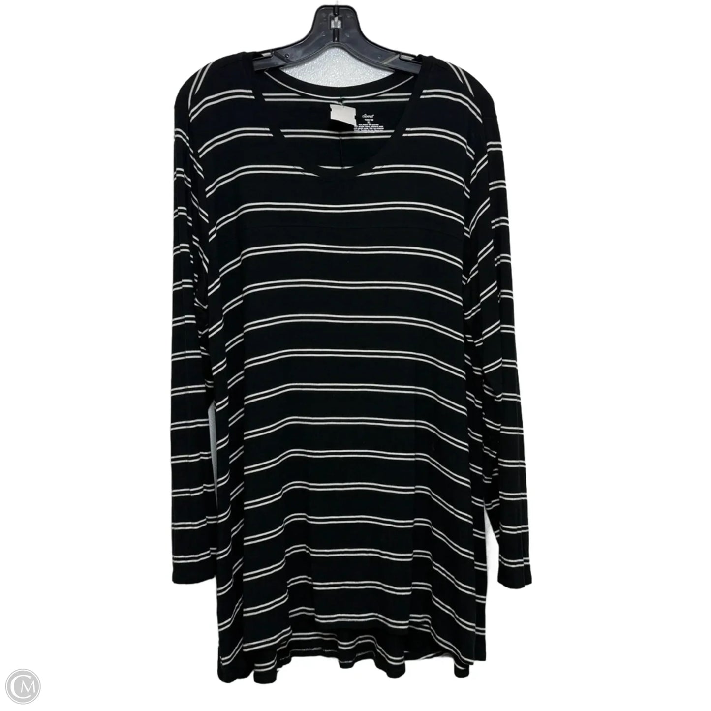 Top Long Sleeve By Soma In Striped Pattern, Size: Xl