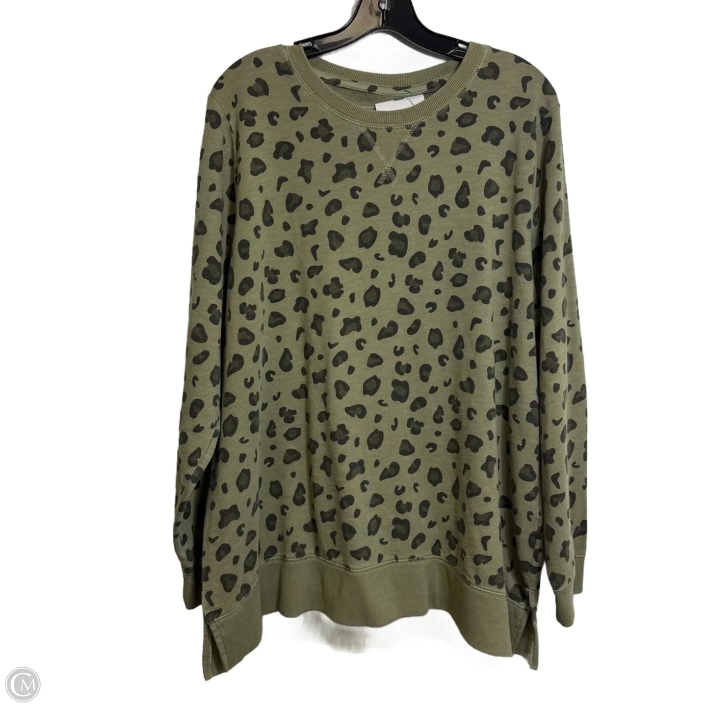Top Long Sleeve By Sonoma In Animal Print, Size: Xxl