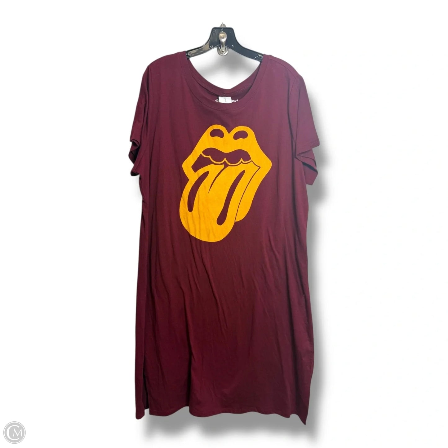 Rolling Stones Dress Casual Midi By Clothes Mentor In Maroon, Size: 2