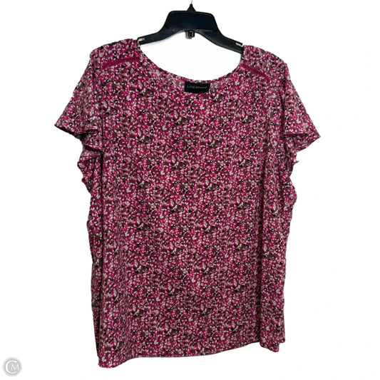 Top Short Sleeve By Lane Bryant In Polkadot Pattern, Size: 22