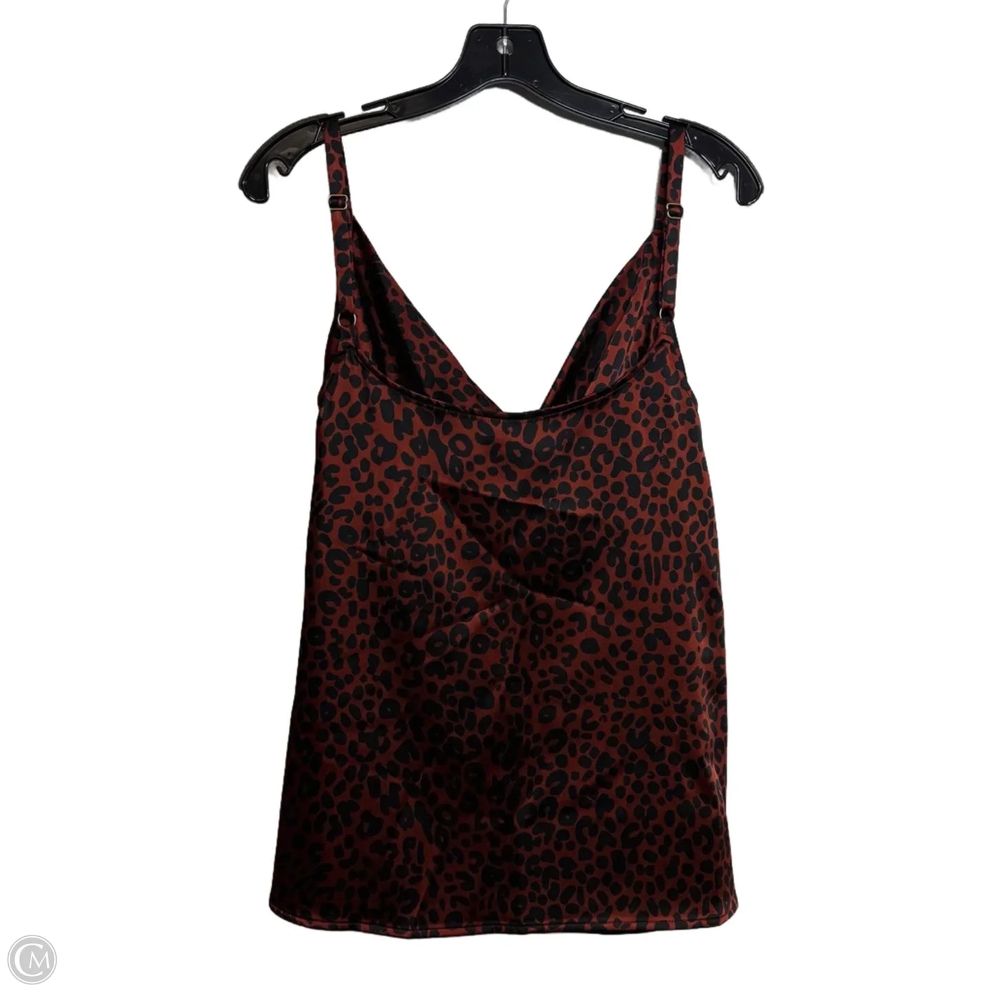 Top Sleeveless By Ava & Viv In Animal Print, Size: Xxl
