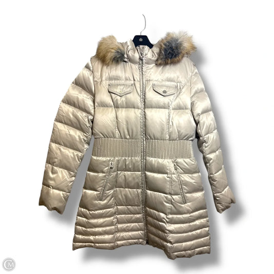 Coat Puffer & Quilted By Laundry In Beige, Size: Xl