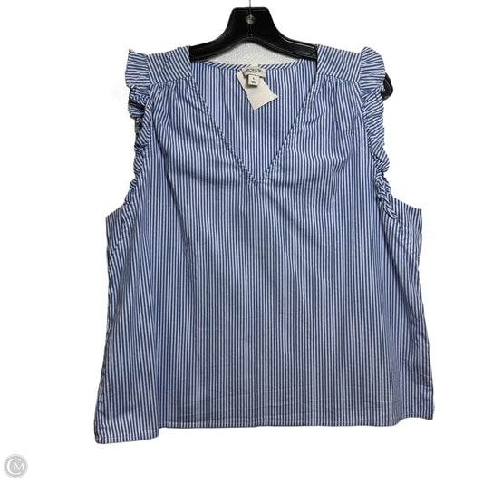 Top Sleeveless By J. Crew In Striped Pattern, Size: L