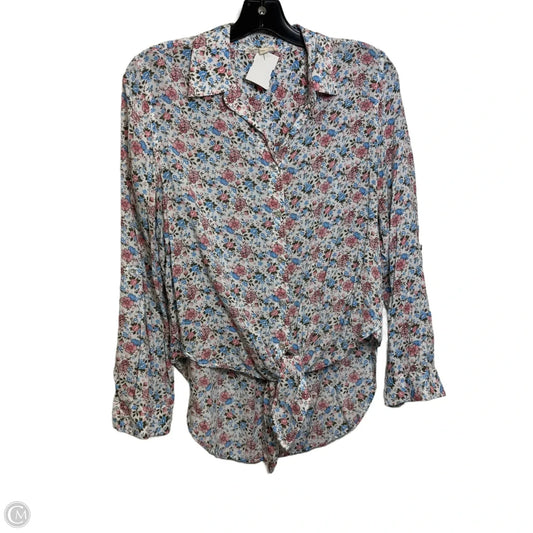 Top 3/4 Sleeve By Jane And Delancey In Floral Print, Size: S