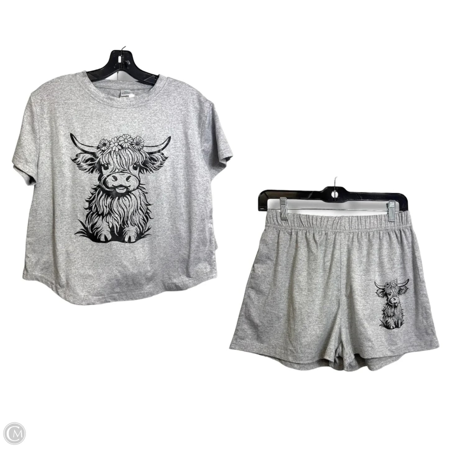 Shorts Set By Clothes Mentor In Grey, Size: L