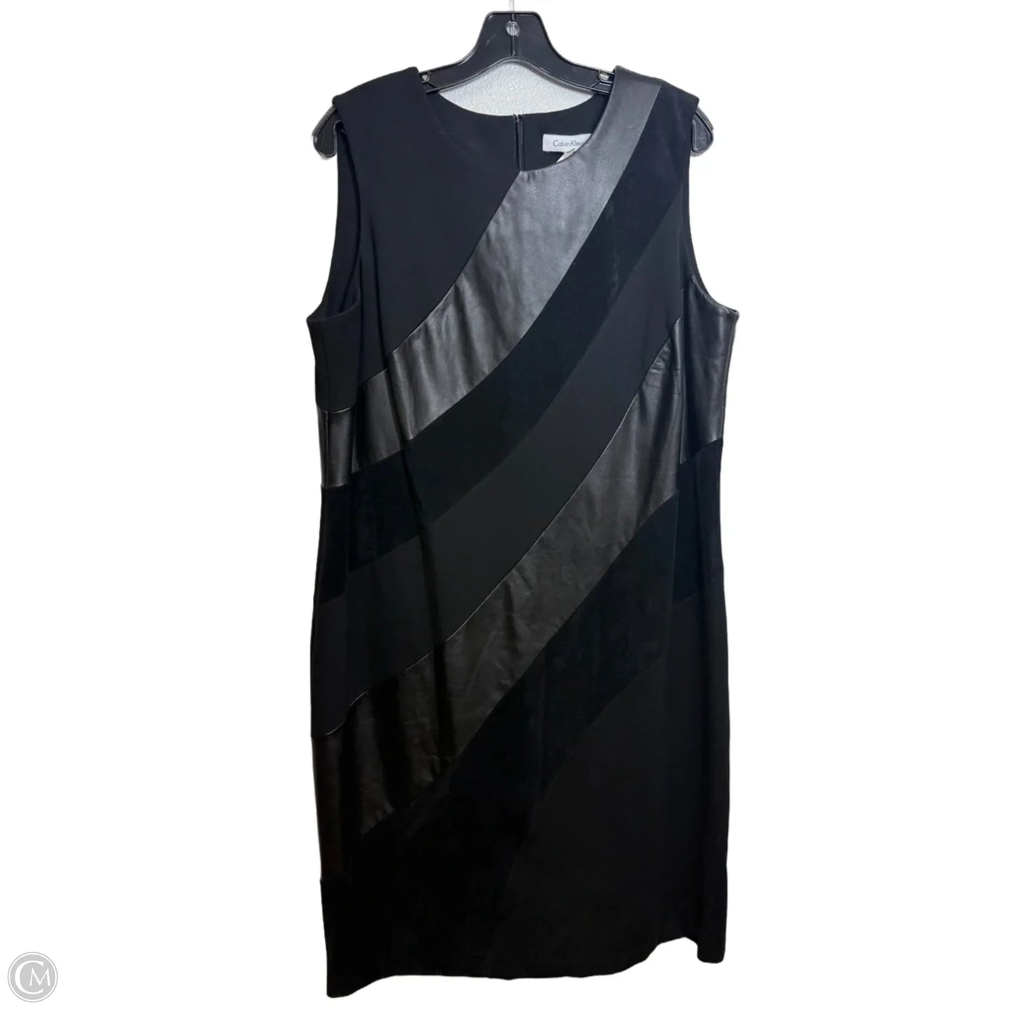 Dress Work By Calvin Klein In Black, Size: 14