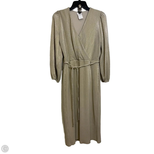 Dress Party Long By Ann Taylor In Gold, Size: S