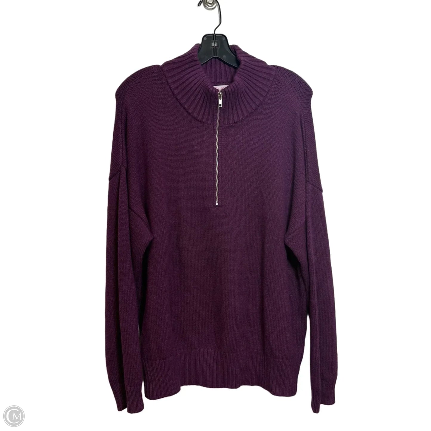 Sweater Crewneck By Pink Lily In Purple, Size: L