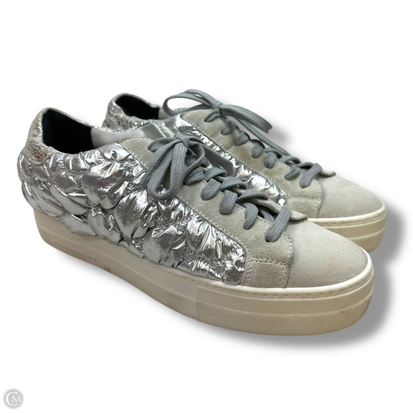 Shoes Sneakers By P448 In Silver, Size: 10