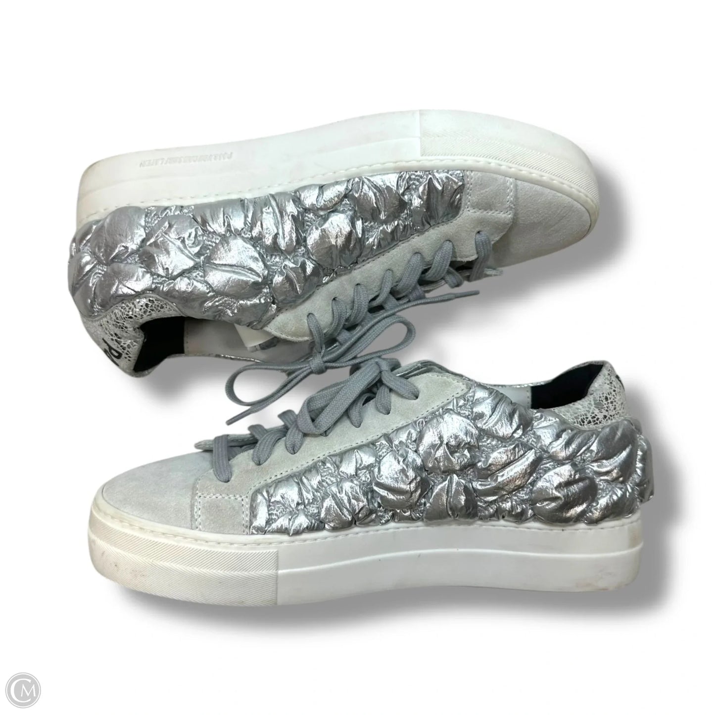 Shoes Sneakers By P448 In Silver, Size: 10
