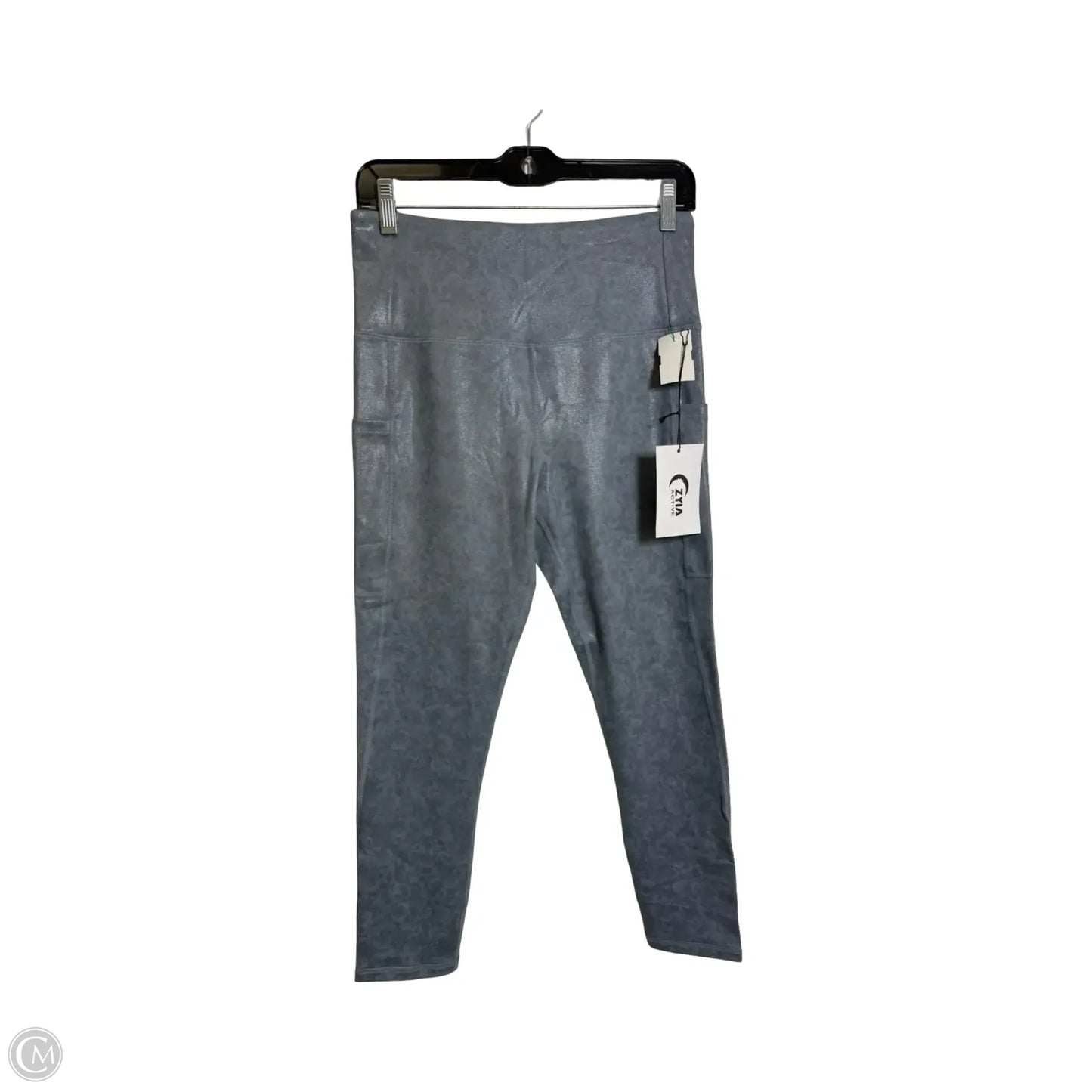 Athletic Leggings By Zyia In Grey, Size: 8