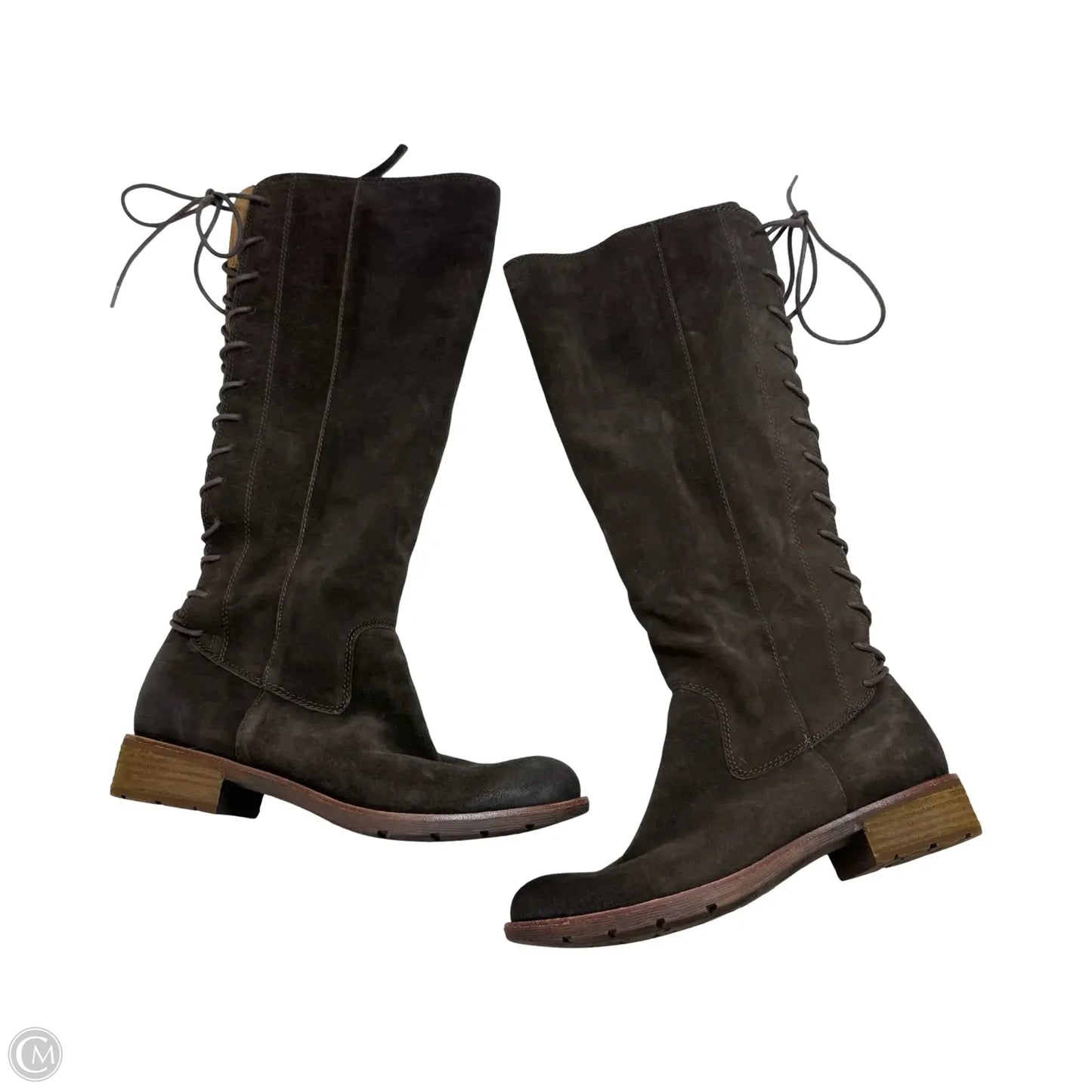 Boots Mid-calf Flats By Sofft In Brown, Size: 9.5