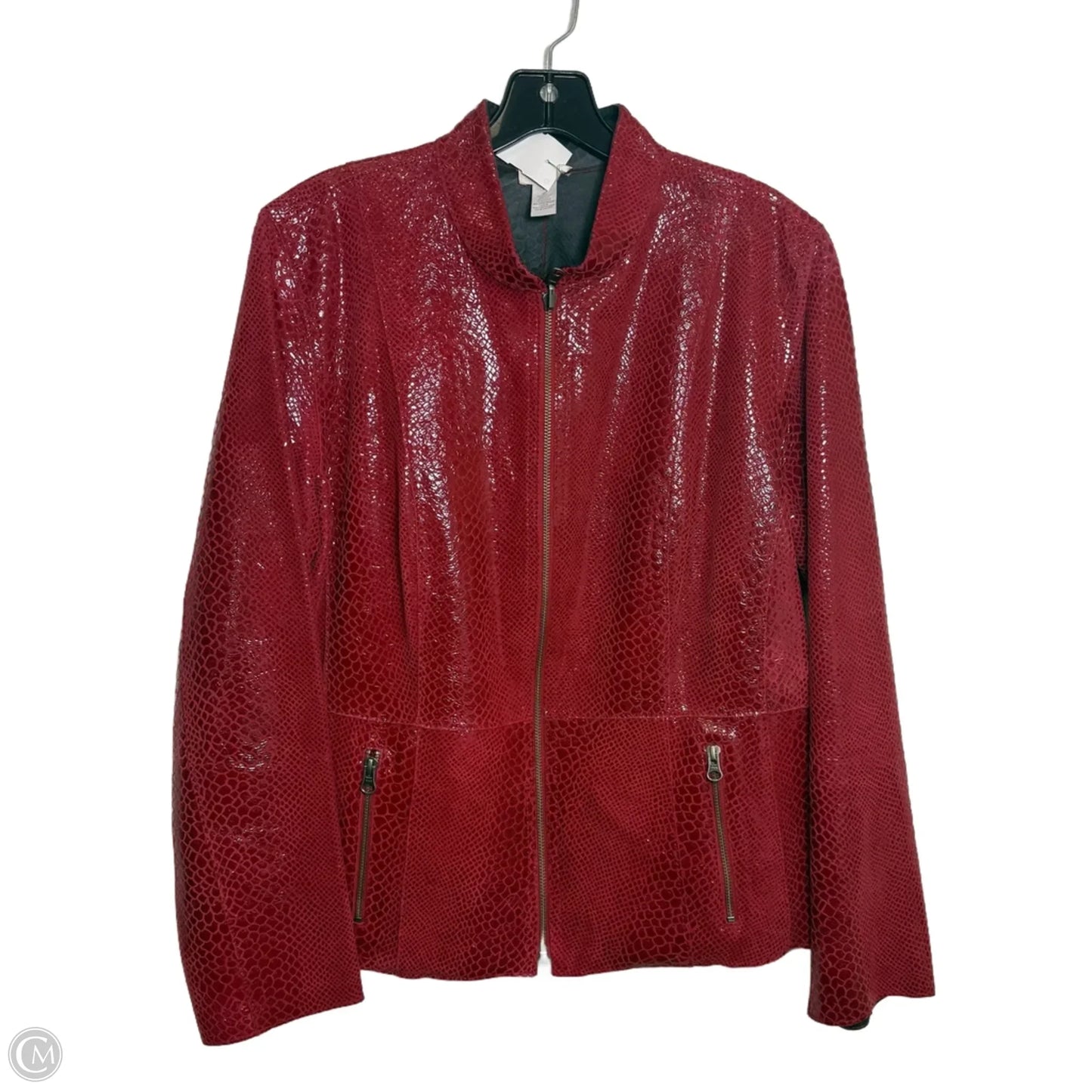 Jacket Other By Chicos In Red, Size: 2