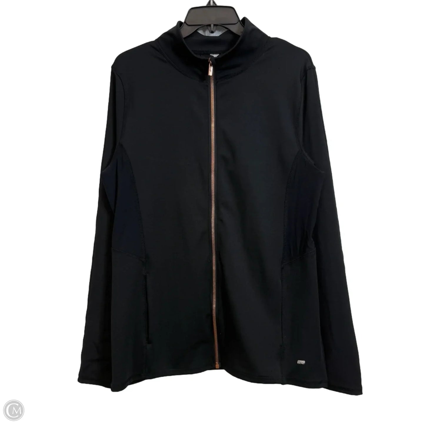 Athletic Jacket By Marika In Black, Size: Xl