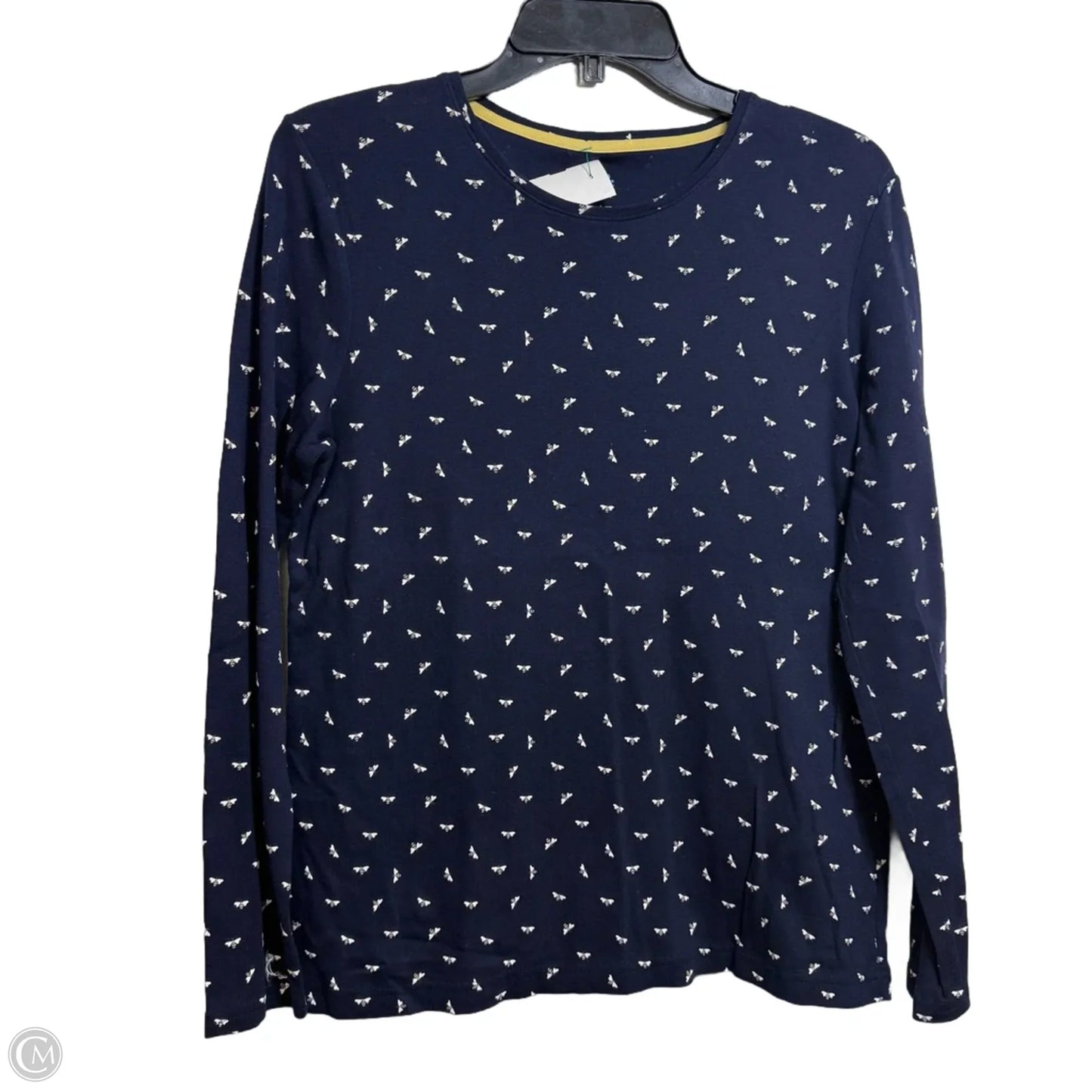 Top Long Sleeve By Croft And Barrow In Navy, Size: M