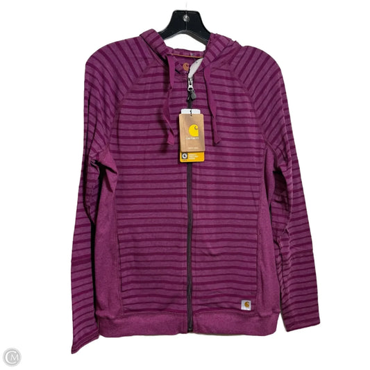 Athletic Jacket By Carhartt In Purple, Size: M