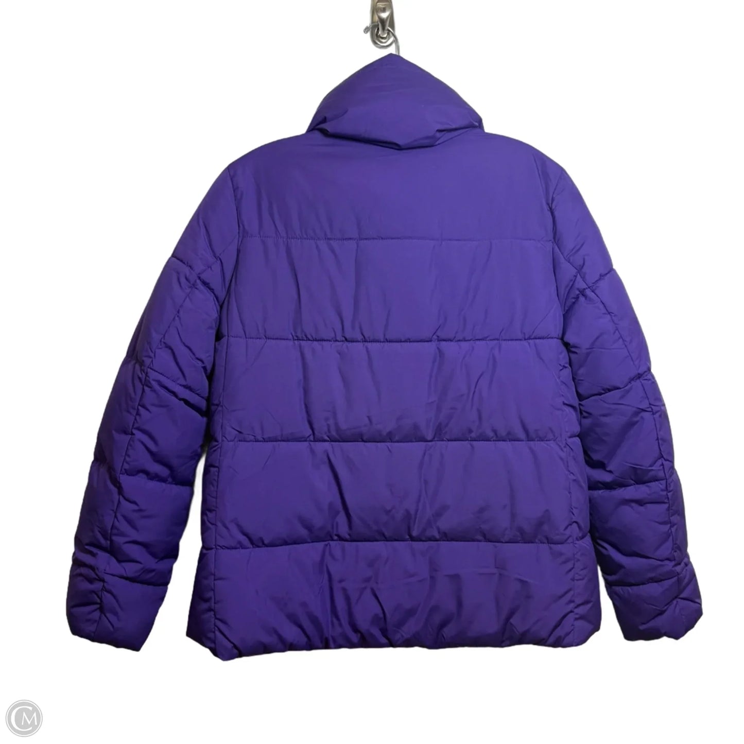 Coat Puffer & Quilted By Talbots In Purple, Size: Xs
