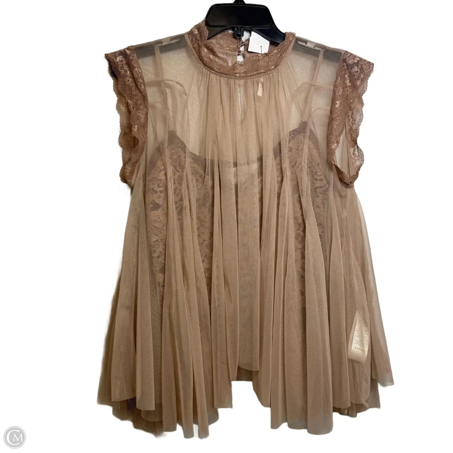 Top 2pc Sleeveless By Anthropologie In Beige, Size: S