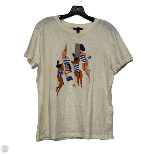 Top Short Sleeve By J. Crew In Multi-colored, Size: Xl