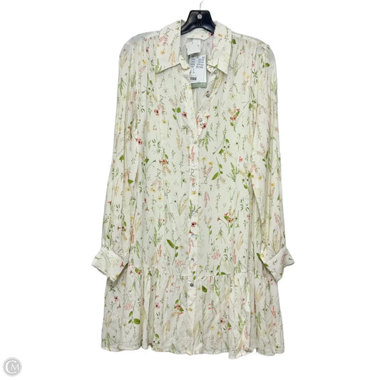 Dress Casual Short By H&m In Floral Print, Size: S