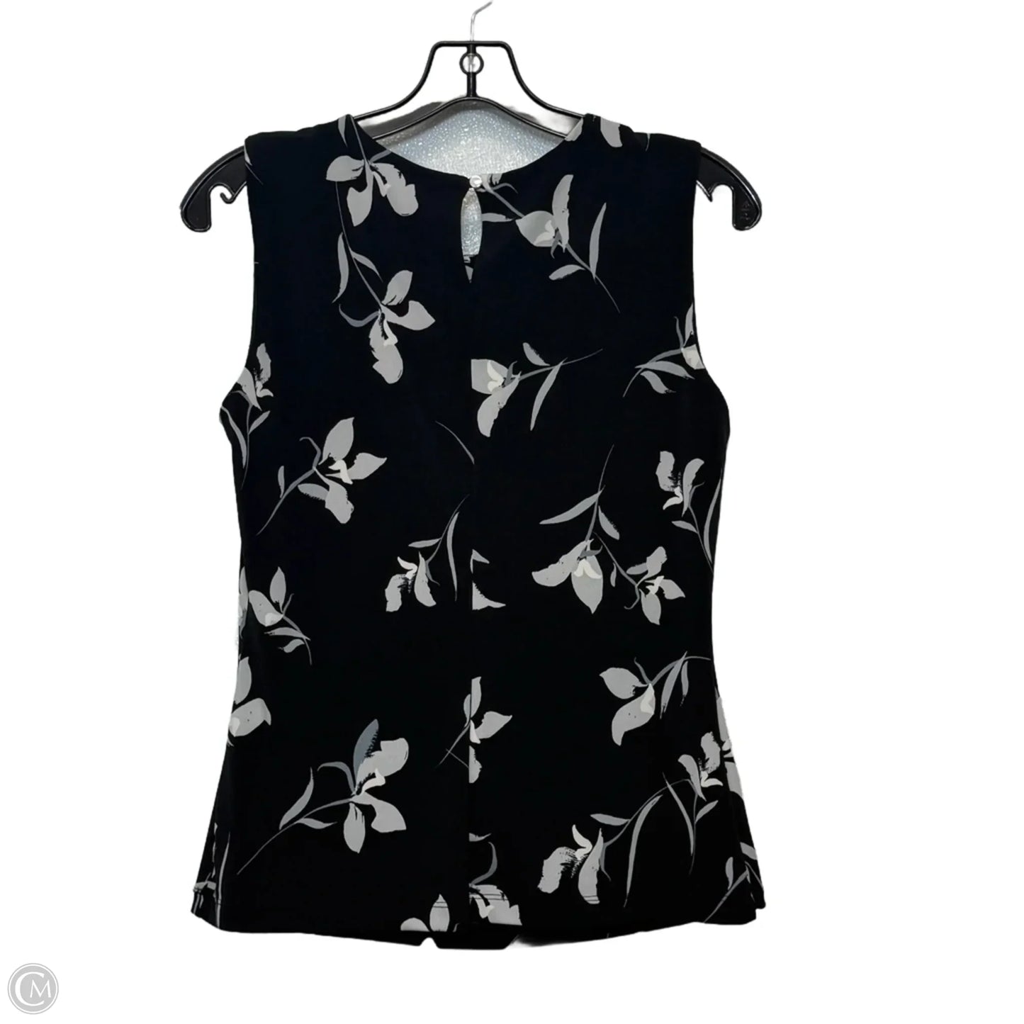 Top Short Sleeve By Calvin Klein In Black, Size: S