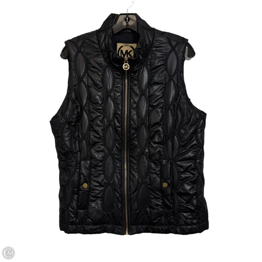 Vest Designer By Michael Kors In Black, Size: L