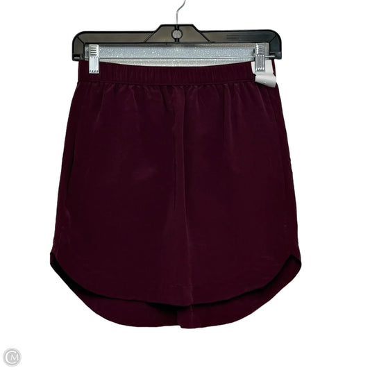 Skirt Mini & Short By Madewell In Maroon, Size: Xs