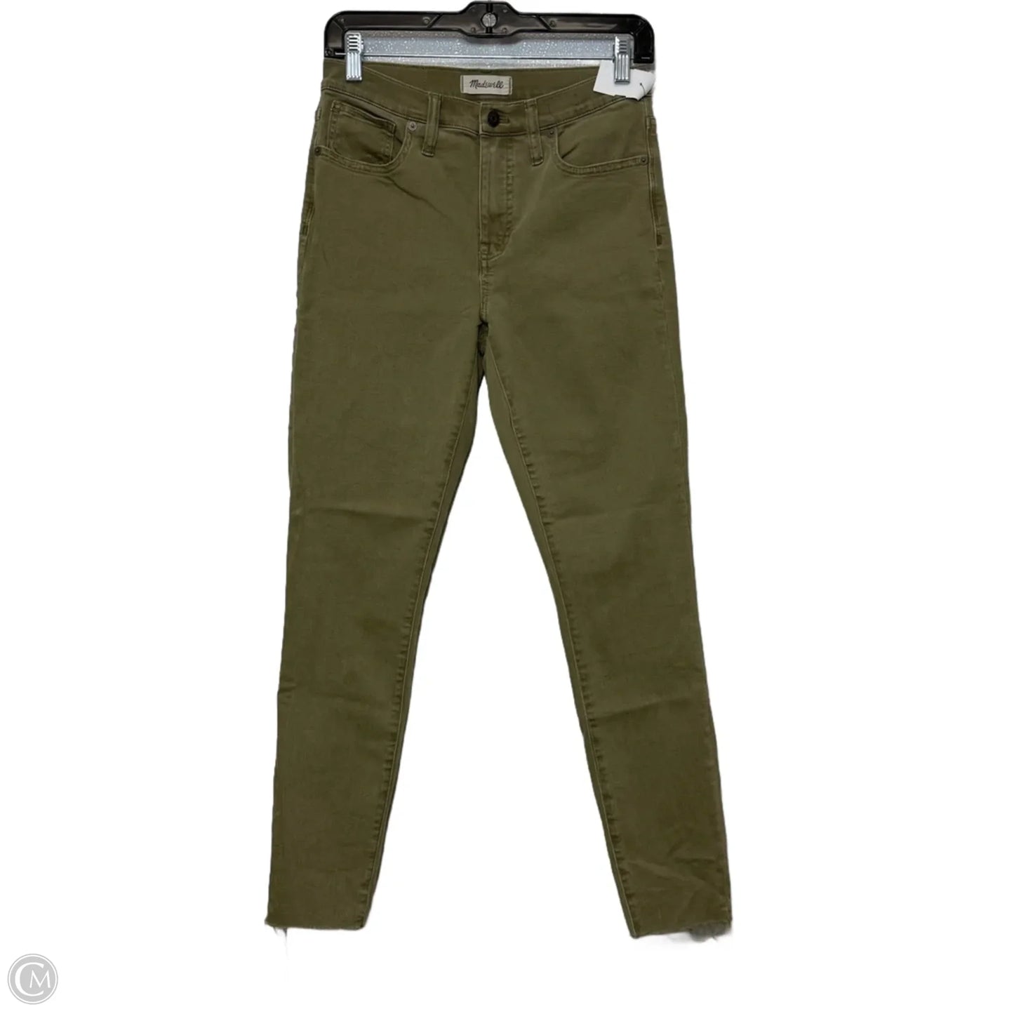 Jeans Skinny By Madewell In Green, Size: 4