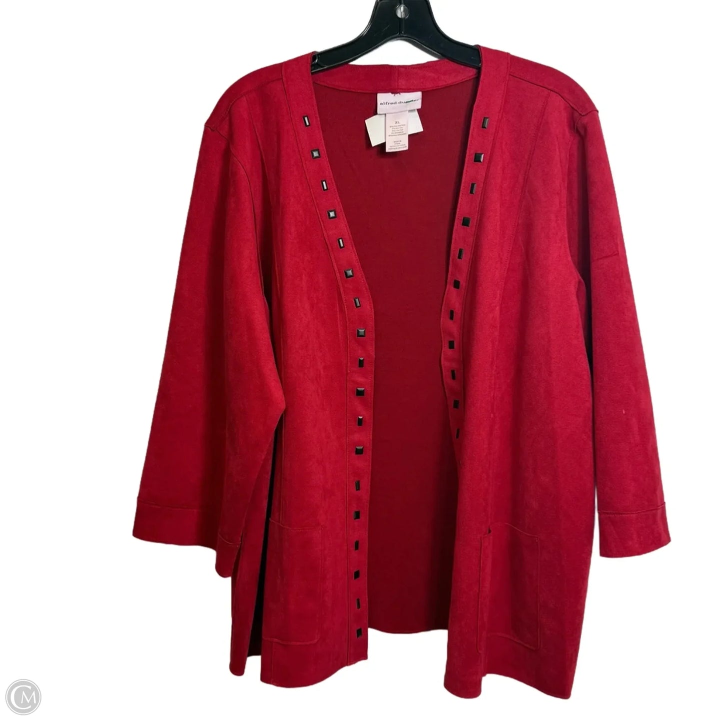 Cardigan By Alfred Dunner In Red, Size: Xl