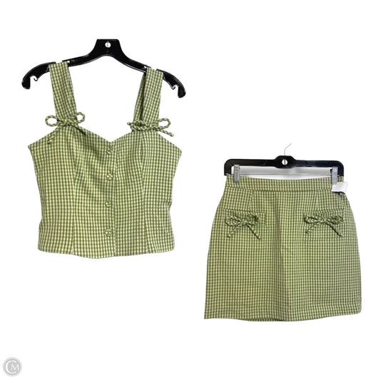 Skirt Set 2pc By 7 For All Mankind In Plaid Pattern, Size: 2