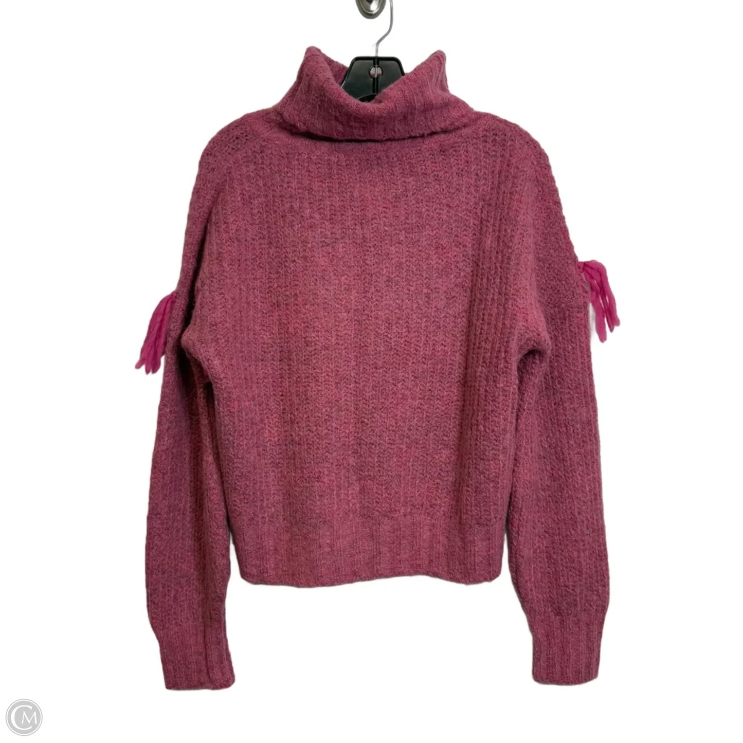 Sweater By Something Navy In Pink, Size: M