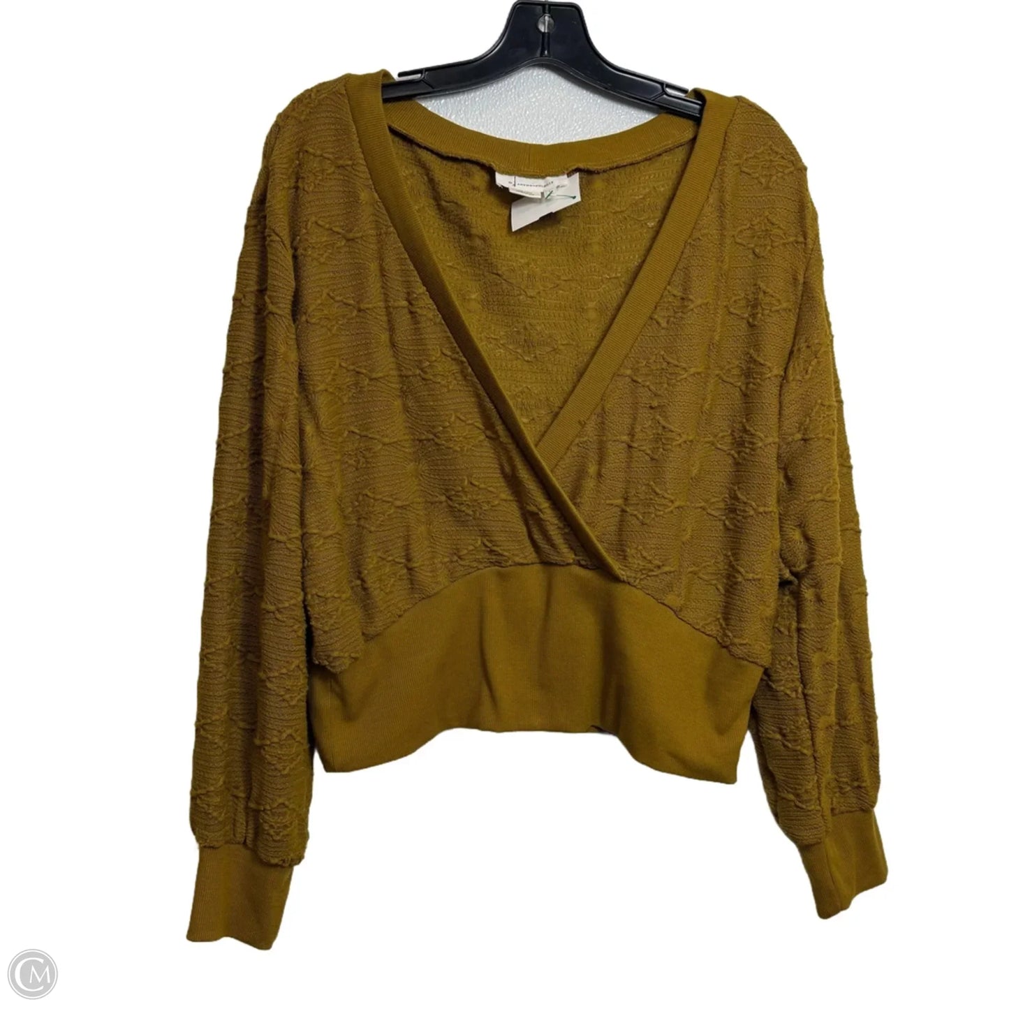 Sweater By Anthropologie In Yellow, Size: L