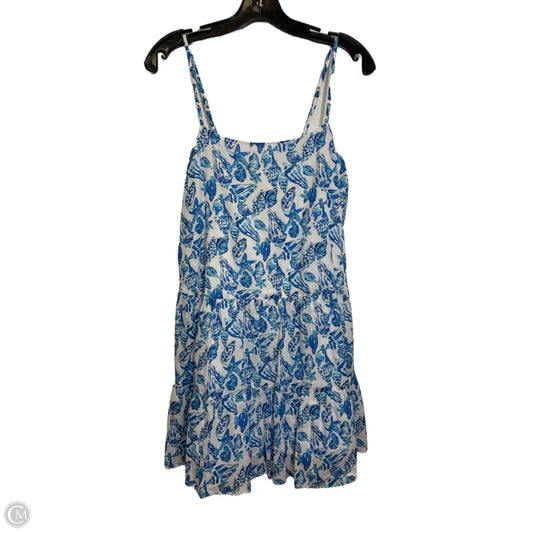 Dress Designer By Lilly Pulitzer In Blue & White, Size: M