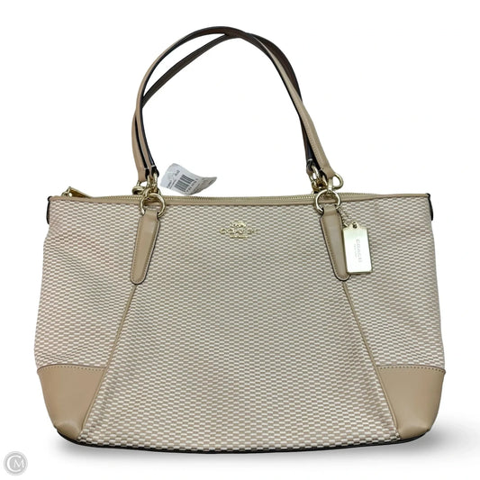 Tote Designer By Coach, Size: Medium