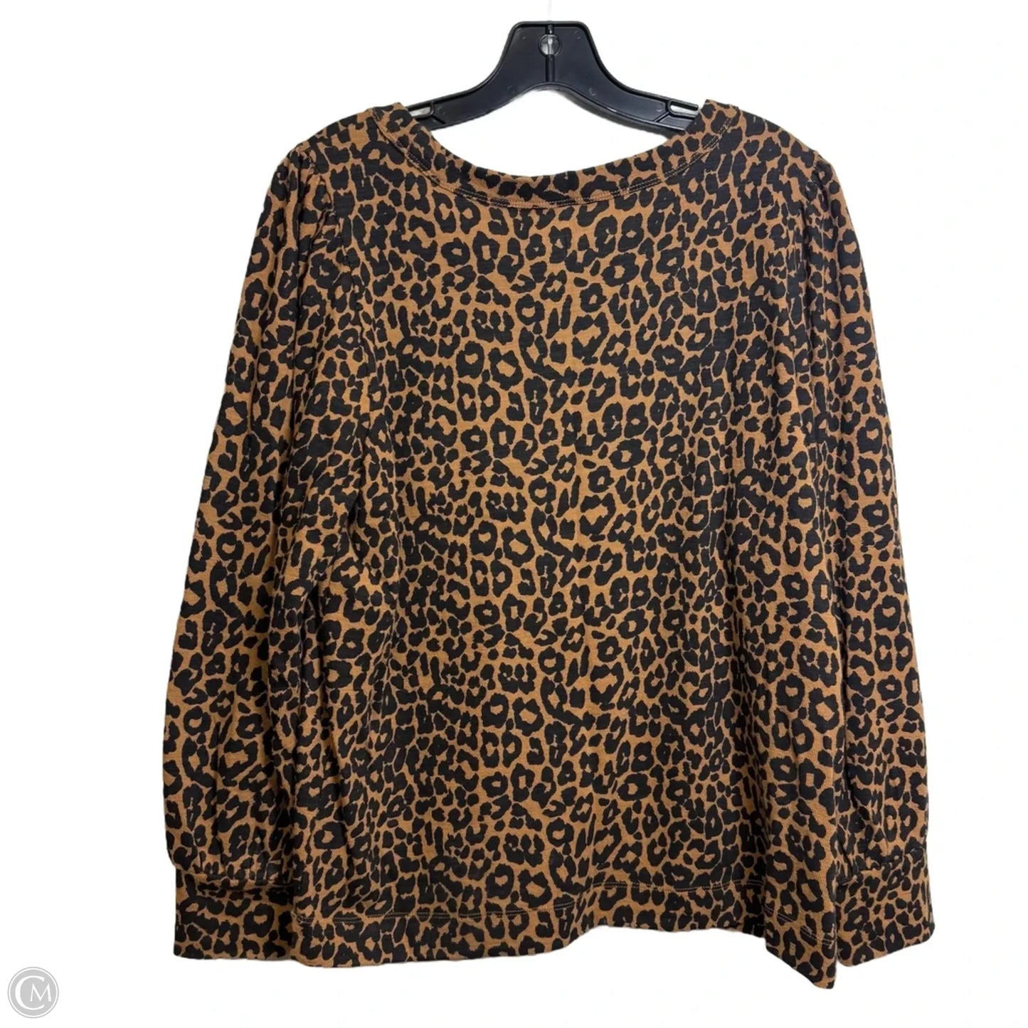 Top Long Sleeve By Loft In Animal Print, Size: L