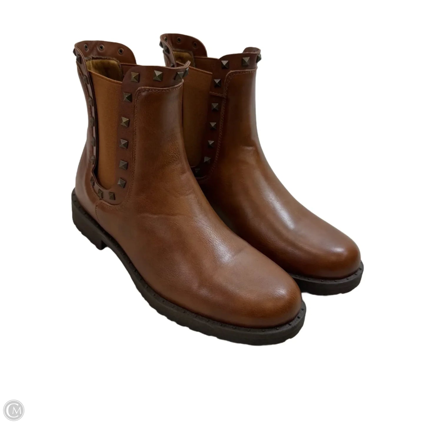 Boots Ankle Flats By Olivia Miller In Brown, Size: 11