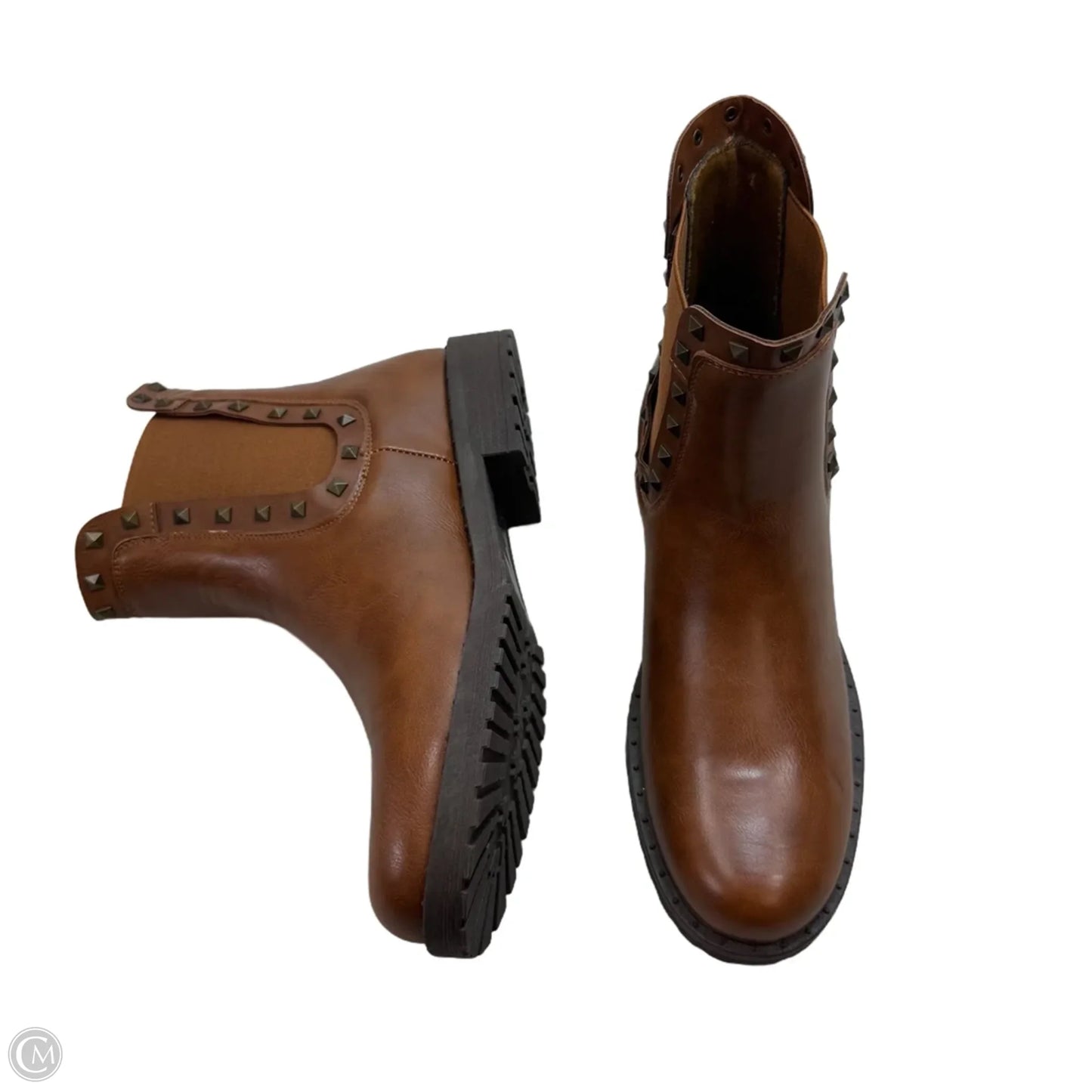 Boots Ankle Flats By Olivia Miller In Brown, Size: 11