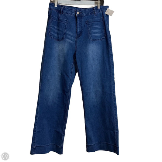 Jeans Wide Leg By Clothes Mentor In Blue Denim, Size: 12